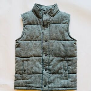 Janie and Jack Charcoal Puffer Vest
